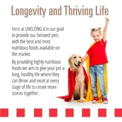 Livelong Healthy & Strong Pork & Sweet Potato Recipe Wet Dog Food, 12.5-oz Can, Case Of 12 -Cozy Paws 235072 PT5. AC SS1800 V1589915499
