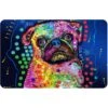 Bungalow Flooring Pug By Dean Russo Place Dog Mat, 36 X 23-in -Cozy Paws 235689 MAIN. AC SS1800 V1591390343