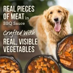 Merrick Slow Cooked BBQ Variety Pack Grain-Free Wet Dog Food -Cozy Paws 236265 PT6. AC SS1800 V1683570566