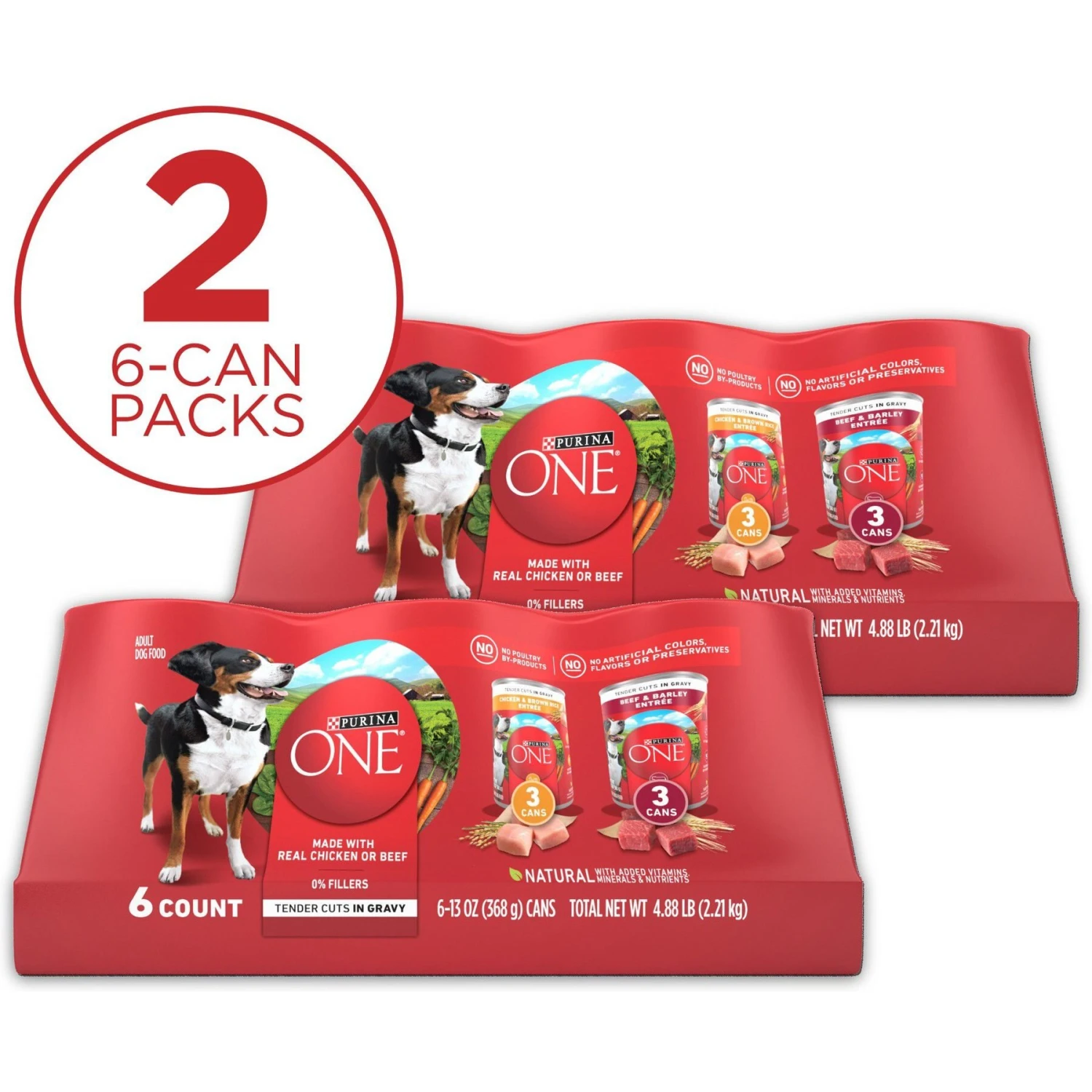 Purina ONE SmartBlend Tender Cuts In Gravy Variety Pack Wet Dog Food 3 Purina ONE SmartBlend Tender Cuts In Gravy Variety Pack Wet Dog Food