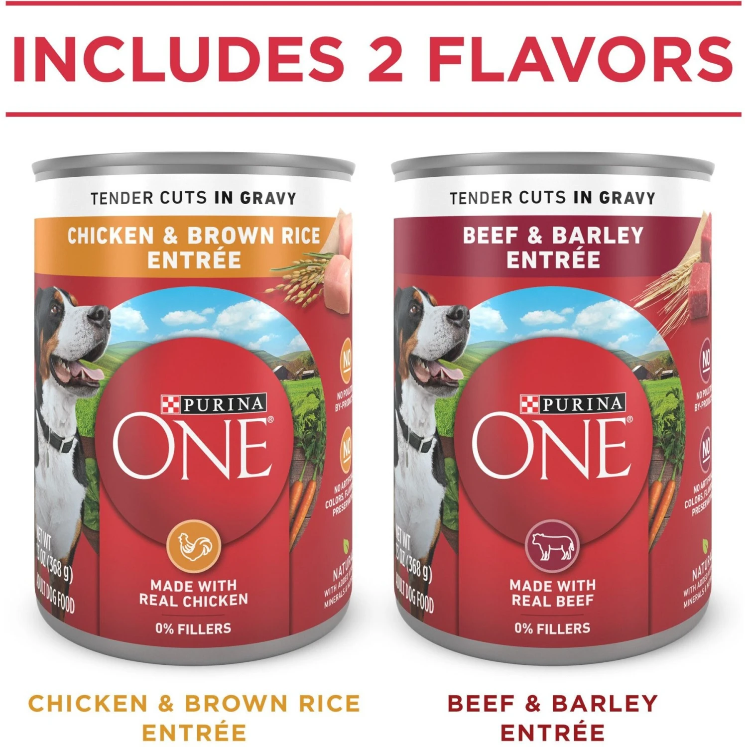Purina ONE SmartBlend Tender Cuts In Gravy Variety Pack Wet Dog Food 4 Purina ONE SmartBlend Tender Cuts In Gravy Variety Pack Wet Dog Food - Image 2