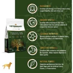Veterinary Select Digestive Care + Sensitive Skin Dry Dog Food, 8.5-lb Bag -Cozy Paws 238577 PT3. AC SS1800 V1591728376