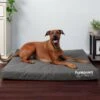 FurHaven Deluxe Oxford Orthopedic Indoor/Outdoor Dog & Cat Bed With Removable Cover -Cozy Paws 238773 MAIN. AC SS1800 V1606317115