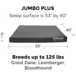 FurHaven Deluxe Oxford Memory Foam Indoor/Outdoor Dog & Cat Bed With Removable Cover -Cozy Paws 238798 PT4. AC SS1800 V1667228454