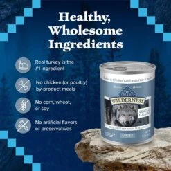 Blue Buffalo Wilderness Turkey & Chicken Grill With Oats & Barley Adult Wet Dog Food -Cozy Paws 242857 PT5. AC SS1800 V1628005008