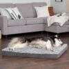 FurHaven Faux Fur & Suede Deluxe Orthopedic Dog & Cat Mattress