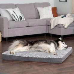 FurHaven Faux Fur & Suede Deluxe Orthopedic Dog & Cat Mattress