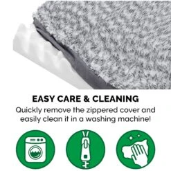 FurHaven Faux Fur & Suede Deluxe Orthopedic Dog & Cat Mattress -Cozy Paws 244344 PT7. AC SS1800 V1602330369