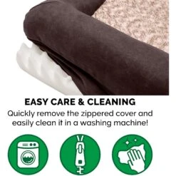 FurHaven Faux Fur & Suede Orthopedic Sofa Dog & Cat Bed -Cozy Paws 244385 PT7. AC SS1800 V1611070488