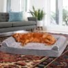 FurHaven Faux Fur & Suede Memory Foam Sofa Dog & Cat Bed -Cozy Paws 244428 MAIN. AC SS1800 V1606780635