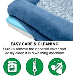 FurHaven Faux Fur & Suede Cooling Gel Sofa Dog & Cat Bed -Cozy Paws 244475 PT7. AC SS1800 V1606780623