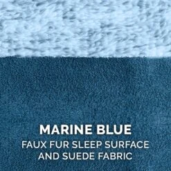 FurHaven Faux Fur & Suede Cooling Gel Sofa Dog & Cat Bed -Cozy Paws 244475 PT8. AC SS1800 V1606803140