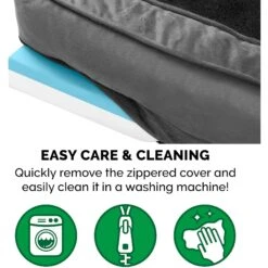 FurHaven Plush & Velvet Cooling Gel Comfy Couch Dog & Cat Bed -Cozy Paws 244481 PT7. AC SS1800 V1602296170