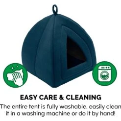 FurHaven Calming Fleece Covered Dog & Cat Bed -Cozy Paws 244616 PT6. AC SS1800 V1612503074