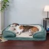 FurHaven Velvet Waves Perfect Comfort Orthopedic Sofa Cat & Dog Bed