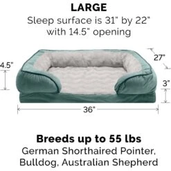 FurHaven Velvet Waves Perfect Comfort Orthopedic Sofa Cat & Dog Bed -Cozy Paws 244630 PT2. AC SS1800 V1669925902