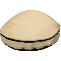 HappyCare Textiles Durable Oxford To Sherpa Pet Cave Covered Cat & Dog Bed With Removable Cover -Cozy Paws 245752 PT2. AC SS1800 V1596058277