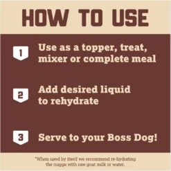 Boss Dog Beef Flavor Freeze-Dried Dog Food, 12-oz Pouch -Cozy Paws 248095 PT6. AC SS1800 V1672342727