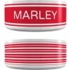 Frisco Preppy Stripes Ceramic Personalized Dog Bowl -Cozy Paws 250839 MAIN. AC SS1800 V1668093375