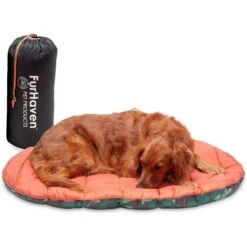 FurHaven Trail Pup Packable Stuff Sack Travel Pillow Dog Bed -Cozy Paws 250947 PT1. AC SS1800 V1619656654