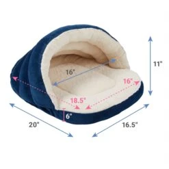 Frisco Slipper Cat & Dog Covered Bed -Cozy Paws 251222 PT1. AC SS1800 V1627579324