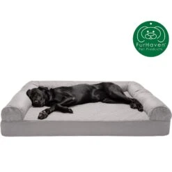 FurHaven Quilted Full Support Orthopedic Sofa Dog & Cat Bed -Cozy Paws 251838 PT3. AC SS1800 V1611070691