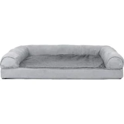 FurHaven Plush & Suede Full Support Orthopedic Sofa Dog & Cat Bed -Cozy Paws 251847 PT2. AC SS1800 V1599852394