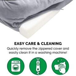 FurHaven Perfect Comfort Velvet Waves Full Support Orthopedic Sofa Dog & Cat Bed -Cozy Paws 251864 PT7. AC SS1800 V1602820286