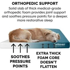 FurHaven Deluxe Oxford Full Support Dog & Cat Bed With Removable Cover -Cozy Paws 251890 PT6. AC SS1800 V1602821176