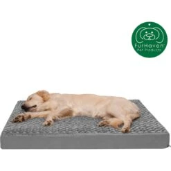 FurHaven NAP Ultra Plush Full Support Orthopedic Deluxe Dog & Cat Bed -Cozy Paws 251906 PT3. AC SS1800 V1613804777
