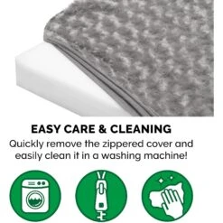 FurHaven NAP Ultra Plush Full Support Orthopedic Deluxe Dog & Cat Bed -Cozy Paws 251906 PT7. AC SS1800 V1613806879