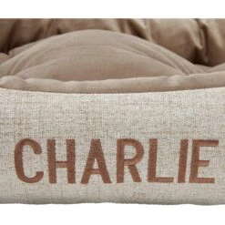Frisco Rectangular Personalized Bolster Dog Bed W/Removable Cover, Beige, X-Large 13 Frisco Rectangular Personalized Bolster Dog Bed W/Removable Cover, Beige, X-Large -Cozy Paws 252615 PT3. AC SS1800 V1604500013
