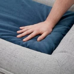 Frisco Orthopedic Personalized Bolster Dog Bed W/Removable Cover, Harbour Blue, Large -Cozy Paws 252617 PT6. AC SS1800 V1604529734