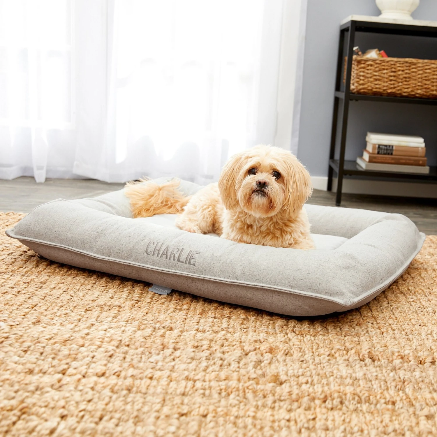 Frisco Orthopedic Personalized Bolster Dog Bed W/Removable Cover 3 Frisco Orthopedic Personalized Bolster Dog Bed W/Removable Cover