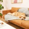 Frisco Faux Linen Personalized Dog & Cat Blanket, Beige, Large -Cozy Paws 252621 MAIN. AC SS1800 V1604672810