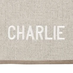 Frisco Faux Linen Personalized Dog & Cat Blanket, Beige, Large -Cozy Paws 252621 PT3. AC SS1800 V1604673172