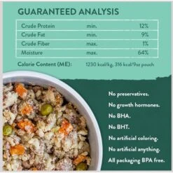 Portland Pet Food Company Rosie's Beef N' Rice Homestyle Wet Dog Food Topper, 9-oz Pouch, Case Of 4 -Cozy Paws 252873 PT5. AC SS1800 V1693247370