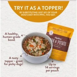 Portland Pet Food Company Hopkins' Pork N' Potato Homestyle Wet Dog Food Topper, 9-oz Pouch, Case Of 4 -Cozy Paws 252875 PT3. AC SS1800 V1693247845
