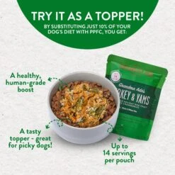 Portland Pet Food Company Grandma Ada's Turkey & Yams Homestyle Wet Dog Food Topper, 9-oz Pouch, Case Of 4 -Cozy Paws 252879 PT3. AC SS1800 V1693002189