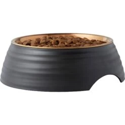 Frisco Matte Black Design Light Copper Stainless Steel Dog & Cat Bowl -Cozy Paws 253051 PT3. AC SS1800 V1616526482