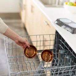 Frisco Copper Stainless Steel Double Dog & Cat Bowls With Black Marble Stand -Cozy Paws 253058 PT7. AC SS1800 V1616595501
