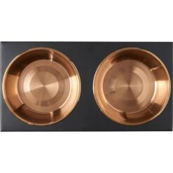 Frisco Copper Stainless Steel Elevated Foldable Double Dog & Cat Bowls 14 Frisco Copper Stainless Steel Elevated Foldable Double Dog & Cat Bowls -Cozy Paws 253060 PT4. AC SS1800 V1616595727