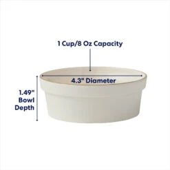 Frisco Gold Trim Melamine Dog & Cat Bowl -Cozy Paws 253062 PT1. AC SS1800 V1692728309