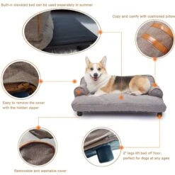 K1 Pet Design Wickman Sofa Pet Bed With Removable Cover -Cozy Paws 254151 PT3. AC SS1800 V1602720678