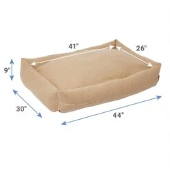 Frisco Faux Felt Reversible Modern Zipper Bolster Cat & Dog Bed -Cozy Paws 255154 PT1. AC SS1800 V1616592670