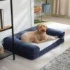 Frisco Faux Felt Orthopedic Sofa Bolster Dog Bed W/Removable Cover -Cozy Paws 255183 MAIN. AC SS1800 V1651777947