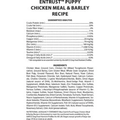 Blue Seal EnTrust Puppy Chicken Meal & Barley Recipe Dry Dog Food -Cozy Paws 255276 PT2. AC SS1800 V1602716175