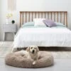Brindle Donut Cuddler Dog & Cat Bed, Tan 1 Brindle Donut Cuddler Dog & Cat Bed, Tan -Cozy Paws 256160 MAIN. AC SS1800 V1602115283
