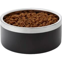 Frisco Insulated Two-Toned Non-Skid Stainless Steel Dog & Cat Bowl -Cozy Paws 257168 PT2. AC SS1800 V1612366714
