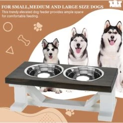 Bearwood Essentials Farmhouse Elevated Dog Feeder -Cozy Paws 258636 PT2. AC SS1800 V1698846018
